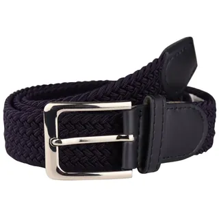 MIRROSI Flechtgürtel Elastischer Stoffgürtel Flechtgürtel für Damen und Herren (3,5CM Breit, Atemungsaktiv, Super Weich) Geflochtener Stretchgürtel Dehnbarer Gürtel UNISEX blau 120cm (entspricht Bundweite 105 cm)