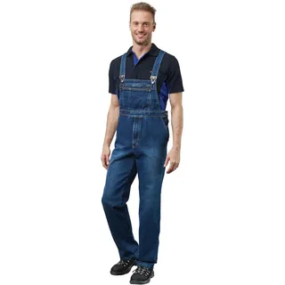 Pionier 430-46 Jeans Latzhose "Denim" stone washed, Blau, Größe 46