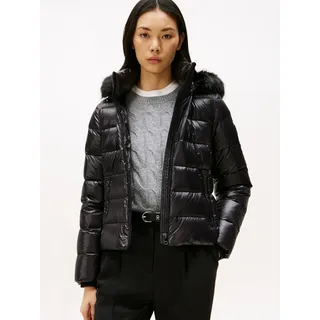 Tommy Hilfiger GLOSS HW DOWN SLIM JACKET Damen Schwarz 44