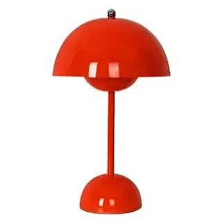 Bammare Kabellos Touch Control Tischlampe, 3 Farben Dimmbare Wiederaufladbare LED Tischlampe, Dekorative Nordeuropa Flowerpot Schreibtischlampe für Schlafzimmer Wohnzimmer Restaurant Bar
