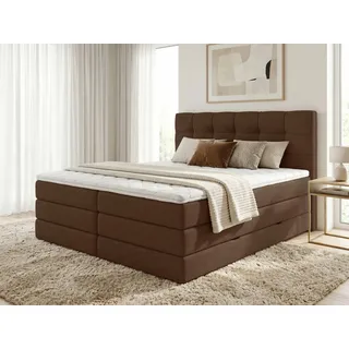 Sofnet Boxspringbett Best XL 160 x 200 cm H3 Braun