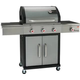 LANDMANN Triton PTS 3.1, 13500 W, Grill, Gas, 3500 W, 650 x 440 mm, Wagen - Schwarz/Silber