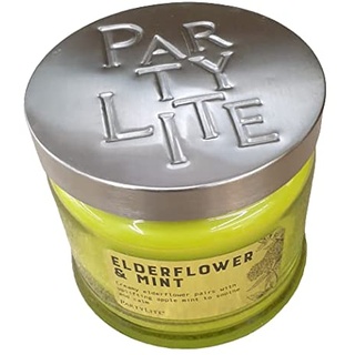 PartyLite 3-Docht- Duftwachsglas "Elderflower & Mint"