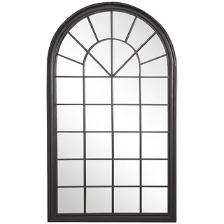 Beliani Wandspiegel Trevol 77 x 130 cm Schwarz