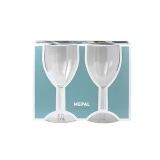 Mepal Kunststoff-Weißweingläser 2er Set transparent