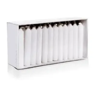 Wiedemann Kerzen - Pyramidenkerzen, Puppenlichte, Baumkerzen 65 x Ø 10 mm Weiß, 50 Stück, Unparfümiert