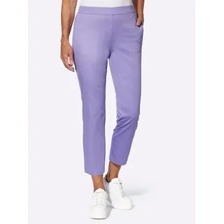 7/8-Hose CASUAL LOOKS, Damen, Gr. 36, Normalgrößen, lila (lavendel), 97% Baumwolle, 3% Elasthan, unifarben, 7/8-Länge, Hosen
