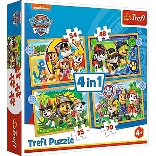 Paw Patrol  4 In 1 Puzzle (Kinderpuzzle)