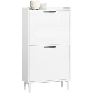 SoBuy Schuhkipper 50 x 91 x 19 cm offen / weiß