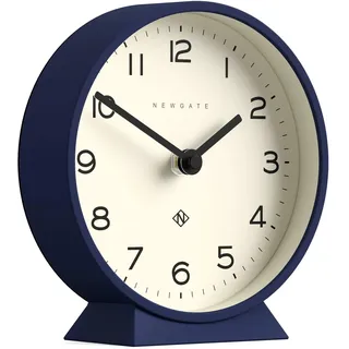 NEWGATE® M Mantel Echo kaminuhr | Modernes rundes Design | Marineblau | Leicht ablesbare Zahlen | Zeitgenössischer Stil für Schreibtisch, Tisch, Regal oder Nachttisch