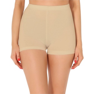Merry Style Leggings Damen Shorts Radlerhose Unterhose kurze Hose Boxershorts MS10-358 (1-tlg) aus Baumwolle braun