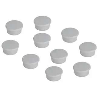 Franken Haftmagnet Magnete grau, Kunststoff Ø 1,3 x 0,7 cm, 10 St.
