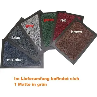 Schmutzfangmatte Mamatting Bartex Cotton Entrance 150x200 rutschfester Gummirückseite + Baumwollteppichoberfläche grün