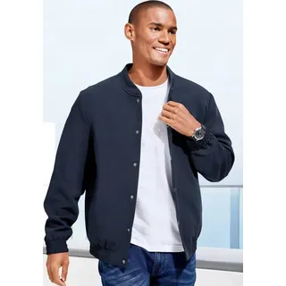 John Devin Blouson mit Rippkragen Übergangsjacke mit Innentasche, aus leicht dehnbarer Webqualität blau XXL