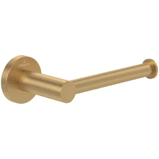 Villeroy & Boch V&B Toilettenpapierhalter Elements Tender 177x54x83mm, ohne Deckel, brushed gold