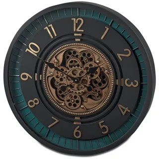 formano Wanduhr Antik (drehende Zahnräder, Mehrfarbig, Zahnräder, H: 9cm)