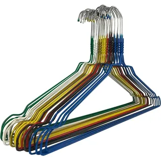 RSR Hangers Drahtbügel Kleiderbügel aus Metall 50 Stück Grün Metallkleiderbügel Set Drahtkleiderbügel Metall Draht Hosenbügel Verzinkt Platzsparend Hochwertige Pulverbeschichtung 40 cm