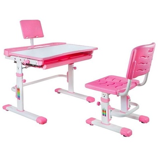 OXM Candy Schreibtisch und Stuhl Set Rosa 79 x 78,5 x 57 cm