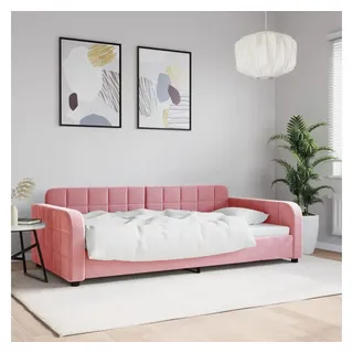 vidaXL Tagesbett Rosa 100x200 cm Samt