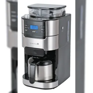 Tarrington House Kaffeemaschine mit Mahlwerk CMG0917, 21.3 x 31.4 x 43 cm, 1 L, 1000 W, silber