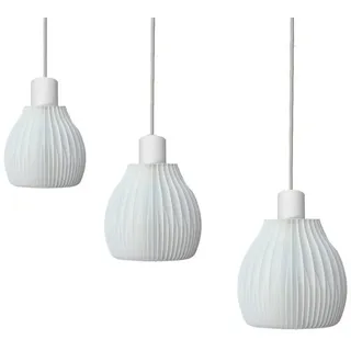 Shapes - Decorations LED Pendelleuchte Shapes - Decorations: Ribone Straight by Martin Žampach, Leuchte, ohne Leuchtmittel, E27 Ø 20 cm | 3er-Set (alle Größen)