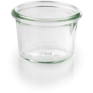 APS 82370 Original 12er Set WECK Gläser 80 ml, Ø 6 cm, H: 5,5 cm, Sturzform ohne Deckel, Einmachglas, Dekoglas, Dessertglas, Vorratsglas, spülmaschinengeeignet, Transparent