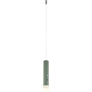 GLOBO LIGHTING LED Pendelleuchte, Dimmfunktion, LED fest integriert, Warmweiß, 2in1 Akku-Lampe Grün: Hängelampe einflammig & Taschenlampe, Ø 3,8cm grün