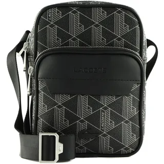 LACOSTE Umhängetasche The Blend Crossover Bag S Monogram Noir Gris