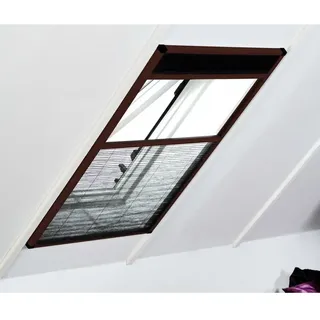 hecht International Hecht Insektenschutz Dachfenster Plissee 80x160cm braun
