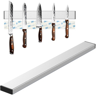 Nutabevr Magnetleiste Messer selbstklebend 30cm, Magnetischer Messerhalter der ohne Bohren montiert werden kann, Magnetleiste Messerblock aus Edelstahl, für alle Arten von Küchenmessern, Obstmessern