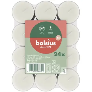 Bolsius Teelichte 24 St. weiß
