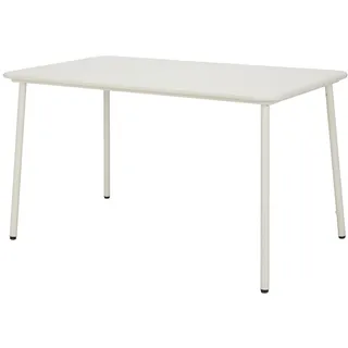 BUTLERS Balkontisch 130x60cm Stahl -Junto- Großer Gartentisch für 4 Personen | Wetterfester Terrassentisch im Industrial-Design | Moderner Metalltisch pulverbeschichtet | Gartenmöbel & Balkonmöbel