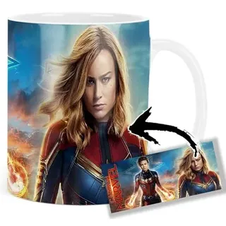 Captain Marvel Brie Larson Tasse Keramikbecher Mug