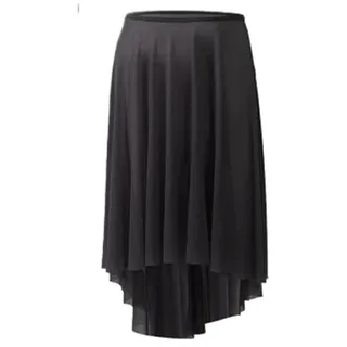 HWJFDC Wickelrock Damen Ballettrock for Erwachsene, Damen, Mittelnetzrock, Tanz-Tüllrock, Ballett-Übungskleidung, Chiffon-Röcke, Schwarz, Bühnenkostüm Damen(Black)