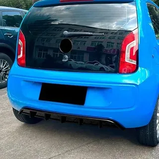 AutoStyle Heckschürzensansatz (Diffuser) passgenau | kompatibel mit Volkswagen Up! 2011-2016 exkl. Facelift (Glänzend Schwarz ABS)