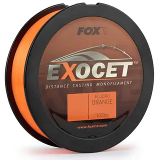 Fox International Fox Exocet Fluoro Orange Mono - 1000m monofile Karpfenschnur, Durchmesser/Tragkraft:0.26mm / 0.260 mm