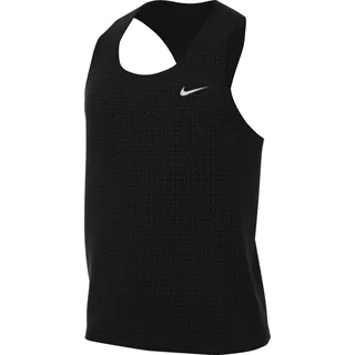 Nike Fast Dri-FIT Singlet Lauf-Tanktop Herren 010 black/reflective silv L