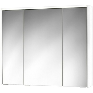 Sieper LED-Spiegelschrank KHX 90  (B x H: 90 x 74 cm, Mit Beleuchtung, MDF, Holzdekor Weiß/Weiß)
