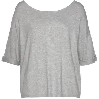 VIVANCE Kurzarmpullover Grau 32/34