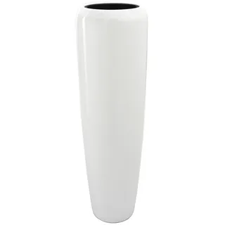 Flingora Bodenvase Cleo, mit Einsatz - Fiberglas - Indoor & Outdoor - Weiß - Höhe 117 cm weiß Ø 34 cm x 117 cm