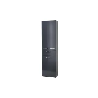 Saphir Monti Hochschrank 50 x 185,5 cm Grau Holzwerkstoff