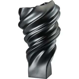 Squall Vase 32 cm schwarz matt