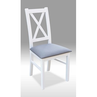 JVmoebel Stuhl Esszimmer Holz Stuhl Möbel Design Klassische Lehnstühle Stuhl 1 Sitzer (1 St) weiß