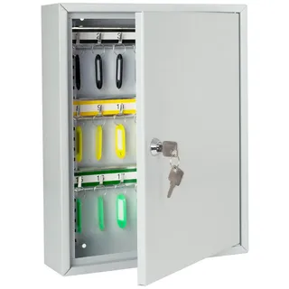 HMF Schlüsselschrank 35 x 27 x 8 cm Lichtgrau