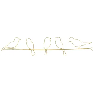 Art for the home Wanddeko, gold Metall, Tiere, Freiform, 60x1x12.5 cm, FSC Mix, Dekoration, Skulpturen & Dekoobjekte, Wanddeko