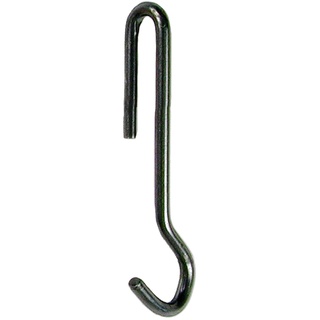 Enclume Angled Pot Hook, Set of 6, Use with Pot Racks, Hammered Steel, Small
