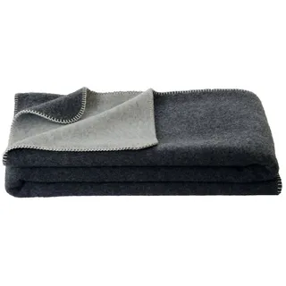 STEINBECK Ökolana Kuscheldecke 150 x 220 cm Grau/Silber