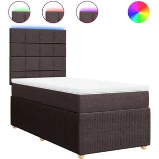 vidaXL Boxspringbett 100 x 200 cm Braun