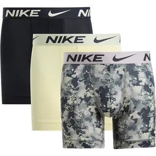 Nike Essential Micro Boxershorts grau/grün/khaki M 3er Pack