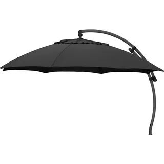 Easy Sun 375 cm anthrazit-anthrazit B057-M06 Sonnenschirm Ampelschirm Sun Garden - Grau
